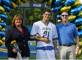 Jason with his parents